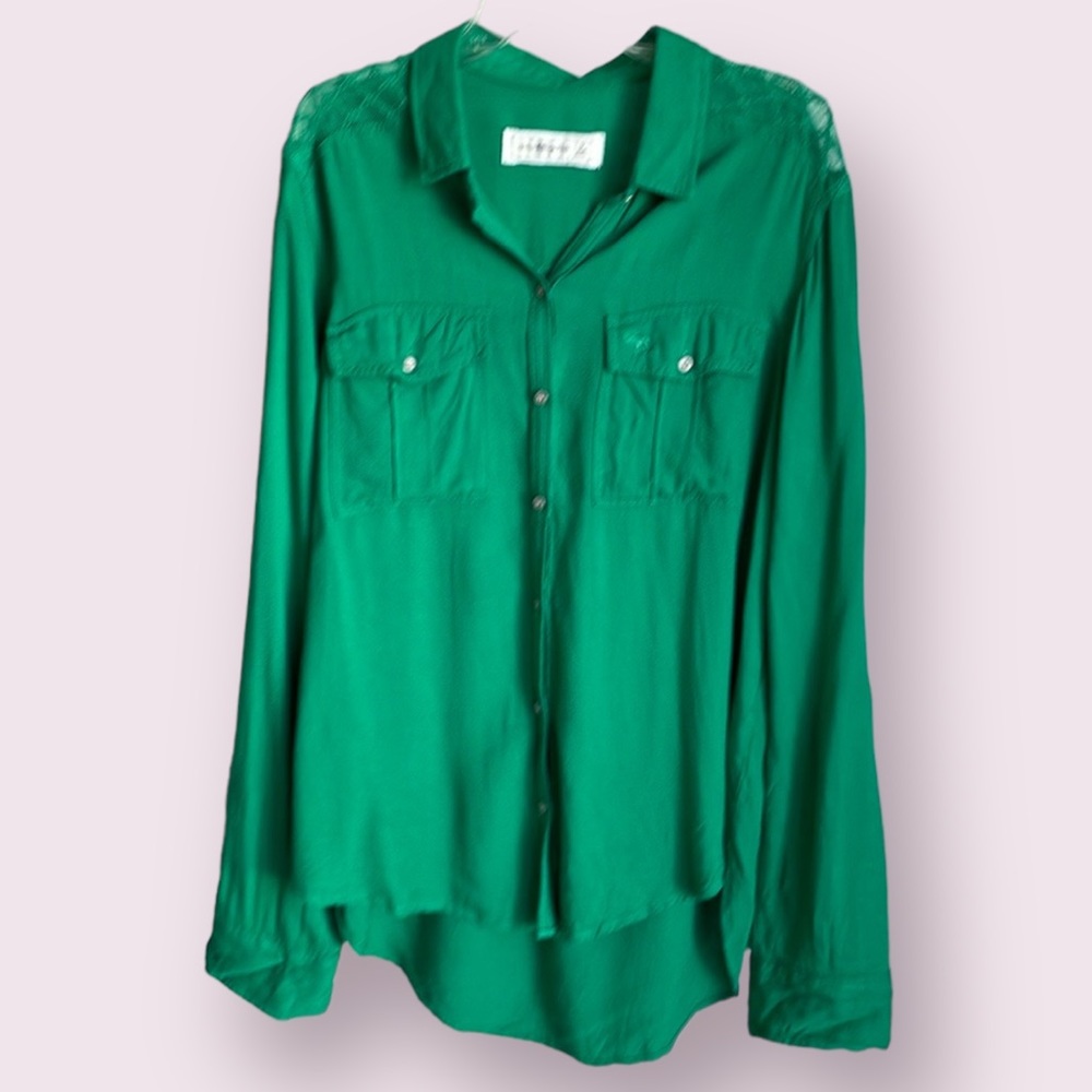 Abercrombie & Fitch Green Shirt Size M